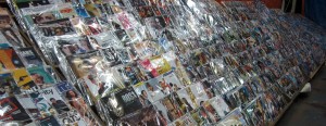 DVDs for sale at the local market... including some movies that haven't been released on DVD yet. Hmm.