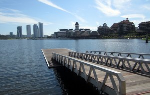 The lake... empty