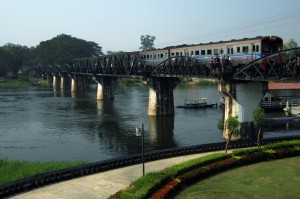 Train on the Bridge on the River Kwai